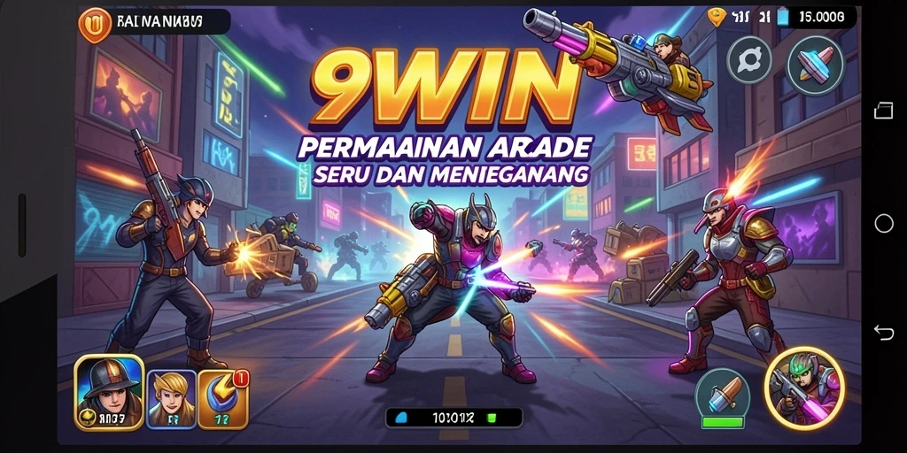 Tampilan menegangkan dari gameplay 9WIN yang seru.