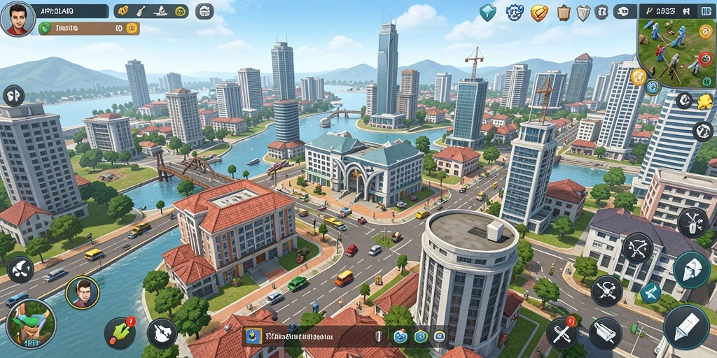 Tampilan menarik dari gameplay API33 yang seru dan strategis.