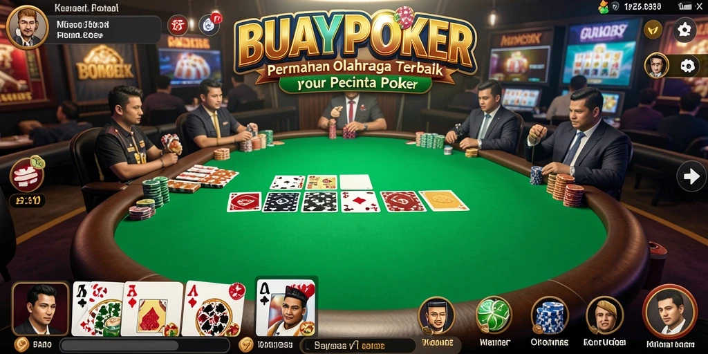 Tampilan gameplay yang seru dan kompetitif dari BUAYAPOKER.