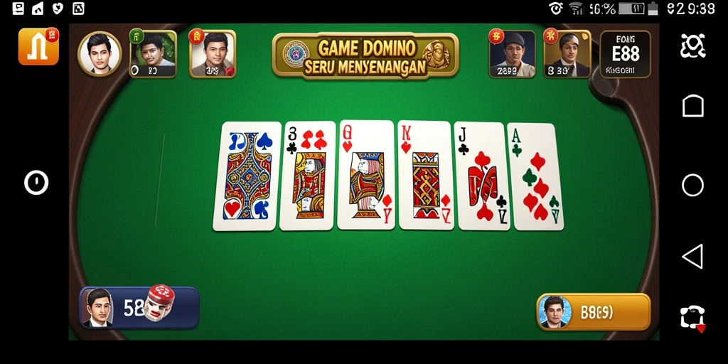 Screenshot gameplay E88 menampilkan keseruan permainan domino.
