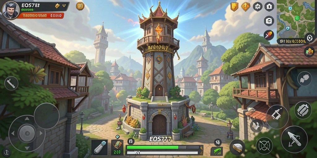 Tangkapan layar menunjukkan aksi gameplay Tower Defense yang mendebarkan.