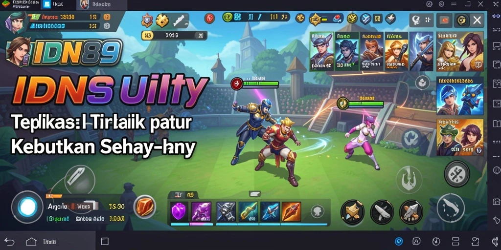 Tampilan antarmuka aplikasi IDN89 yang sederhana namun fungsional.