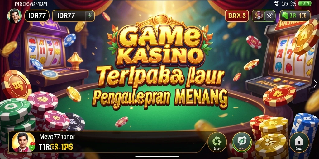 Tangkapan layar dari gameplay kasino yang mendebarkan di IDR77.