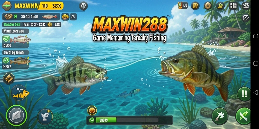 Tangkapan ikan yang memuaskan dalam gameplay memancing dari MAXWIN288.