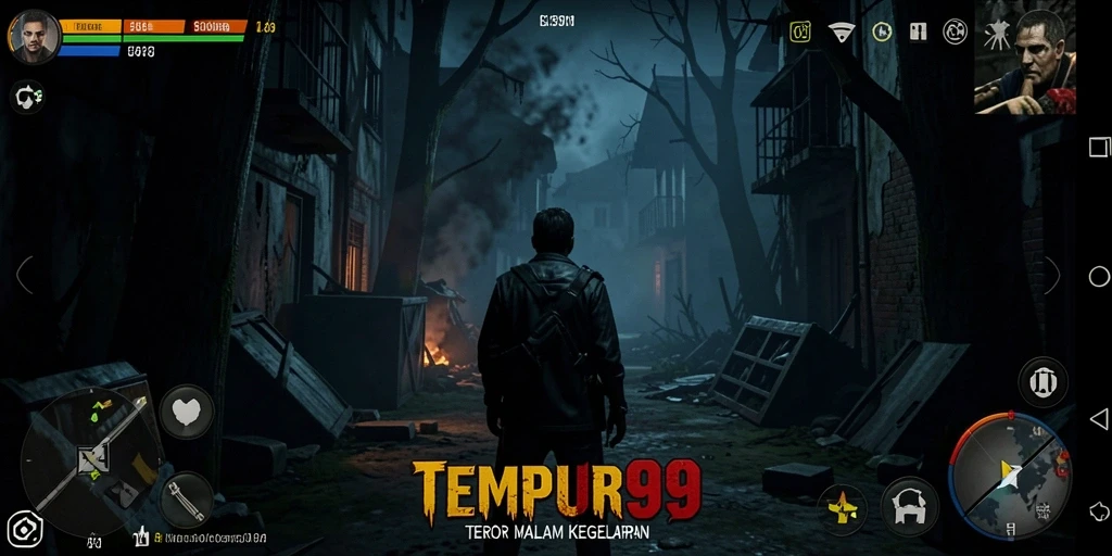 Tampilan gameplay TEMPUR99 yang mencekam dan penuh ketegangan.