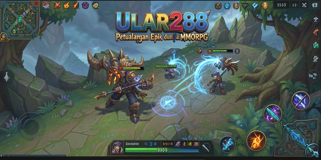 Gameplay ULAR288 dengan pertarungan epik dan eksplorasi dunia.